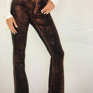 Idyllwind Dark Foil Brown/Copper Jeans, size 4, NWOT